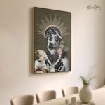 Floral Monarch Abstract canvas art - Image 2