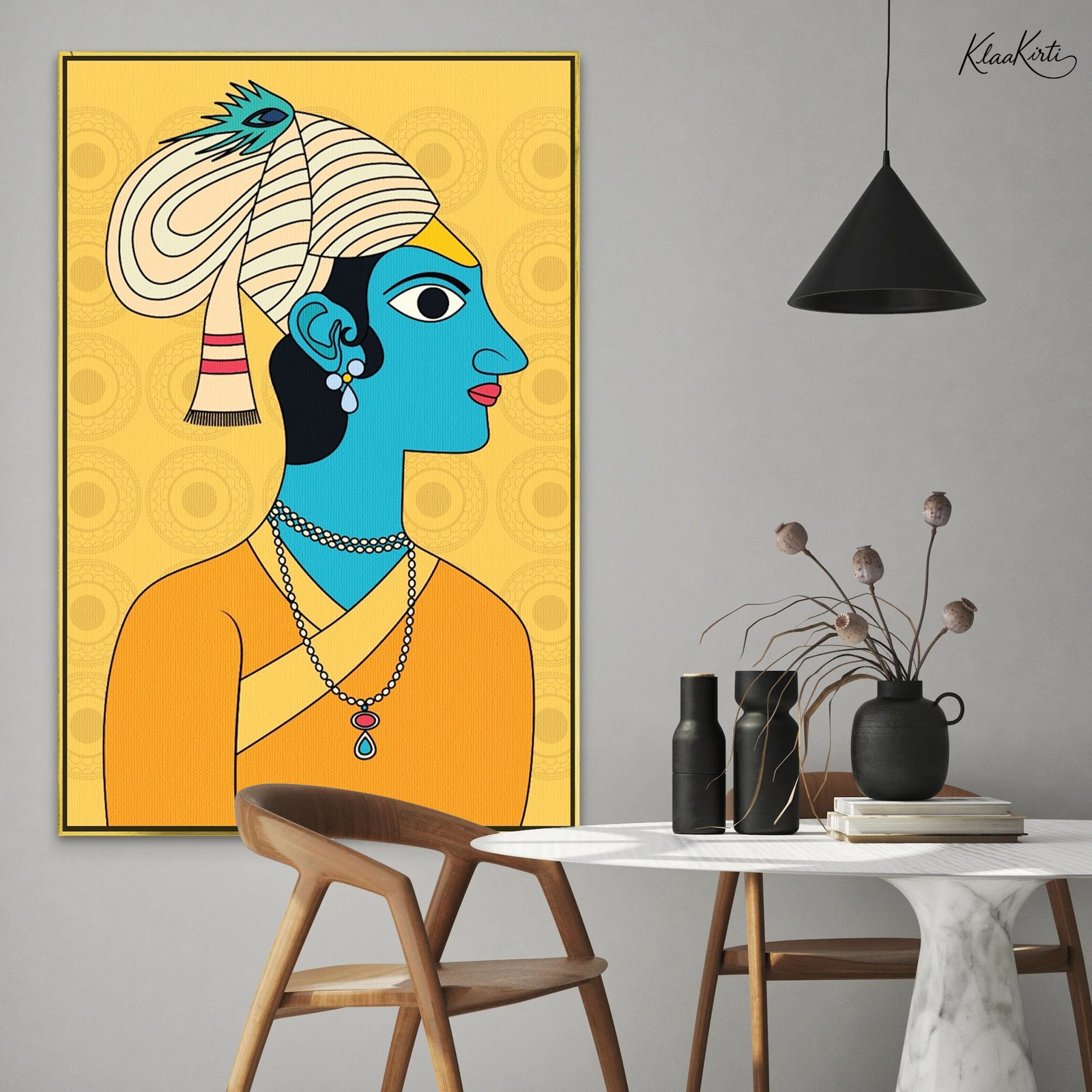 01 The Blue God Canvas Art - Image 1