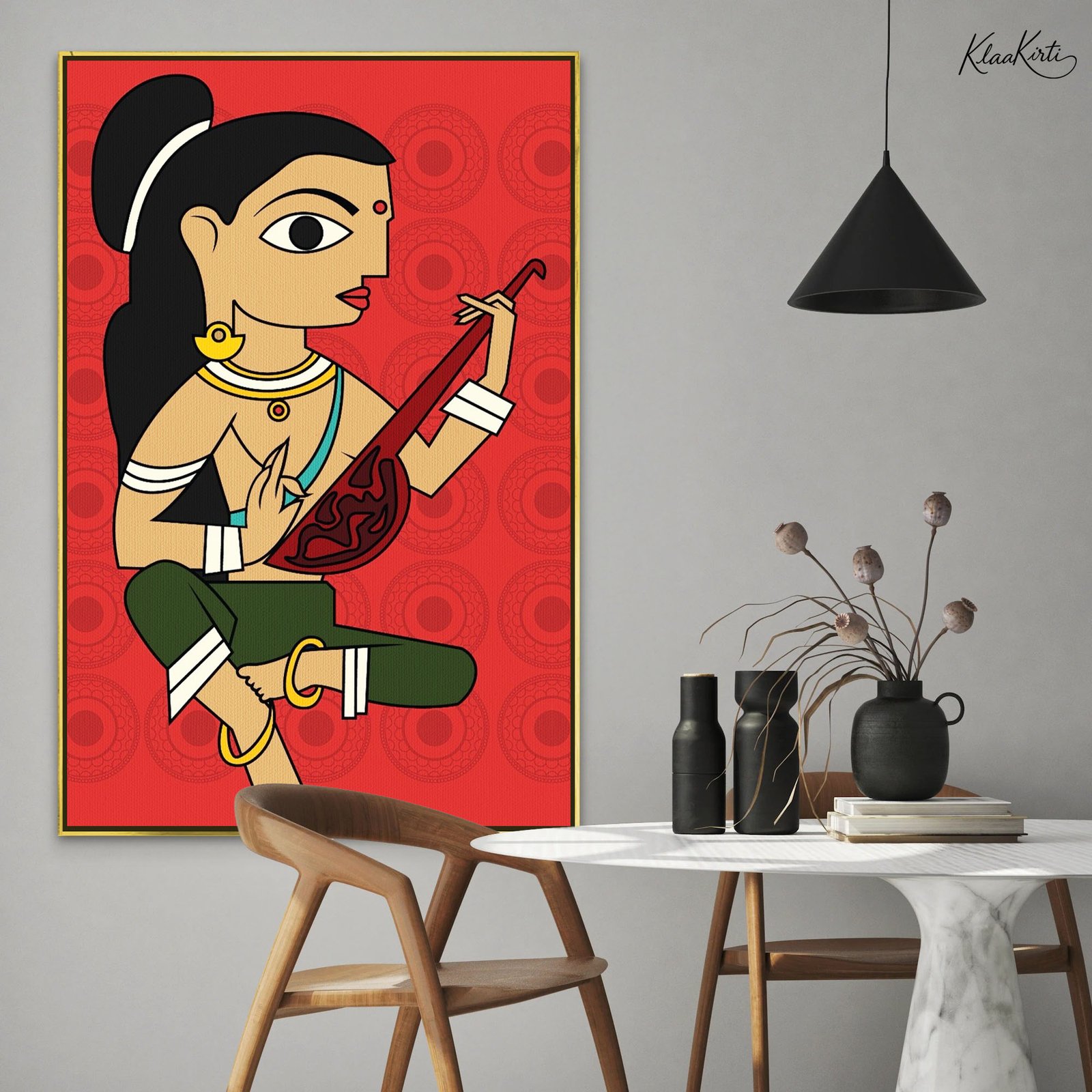 01 The Crimson Throne Canvas Art - Image 1