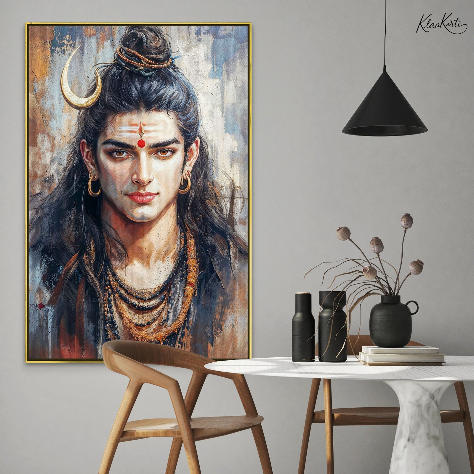 01 The Mahadev Gaze Canvas Art - Image 1