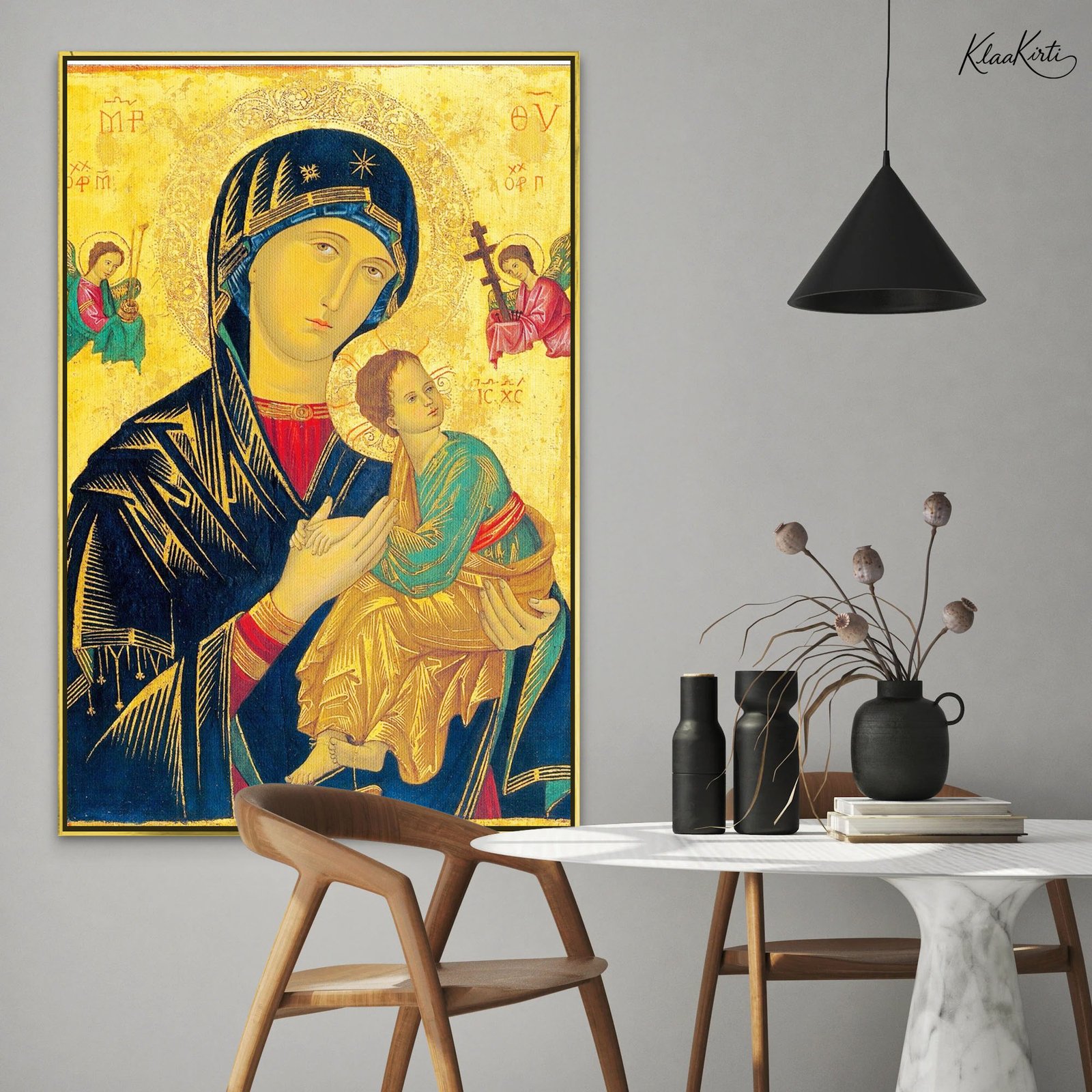 01 Mother and Child Divine Canvas Art - Image 1