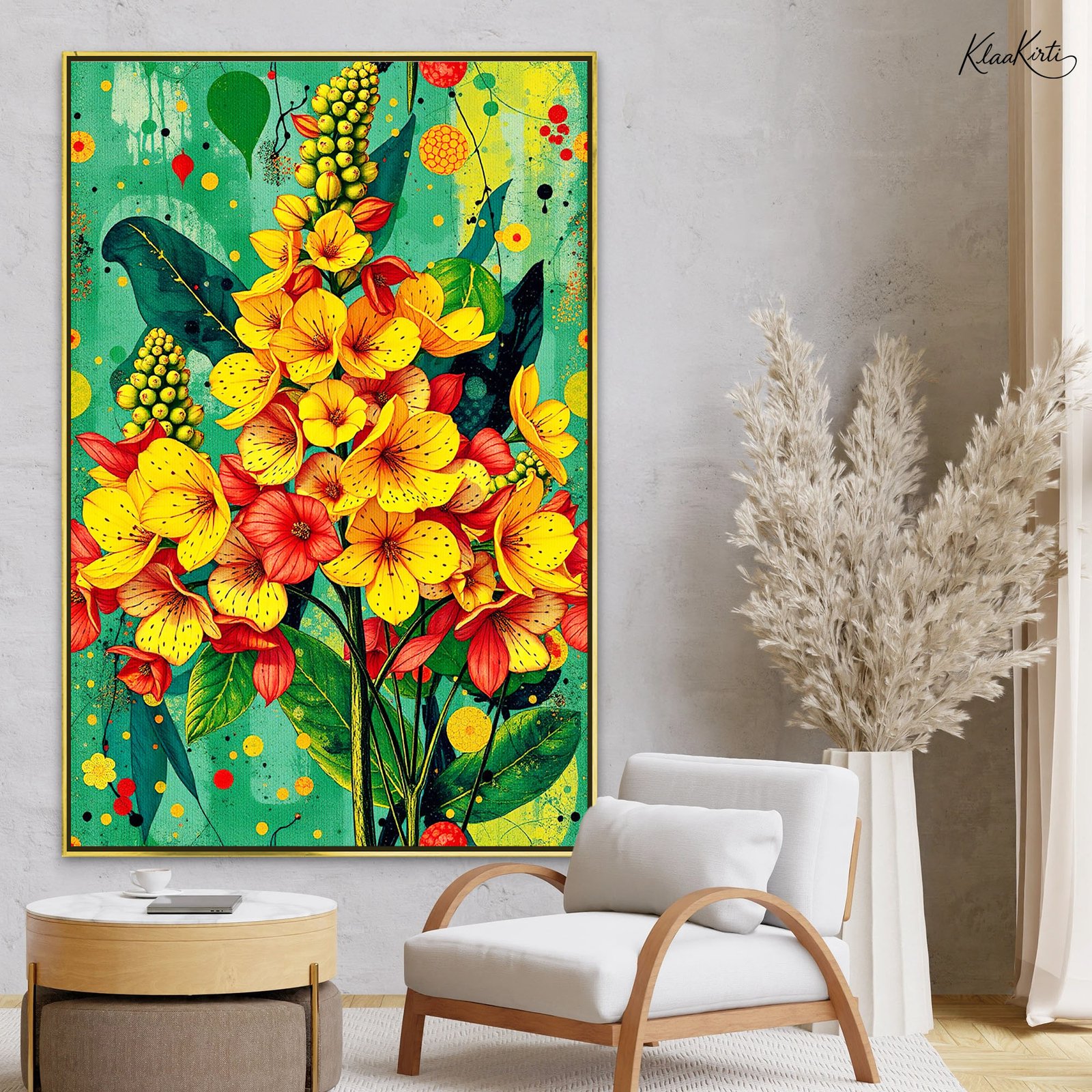 01 Tropical Zing Canvas Wall Art - Image 1