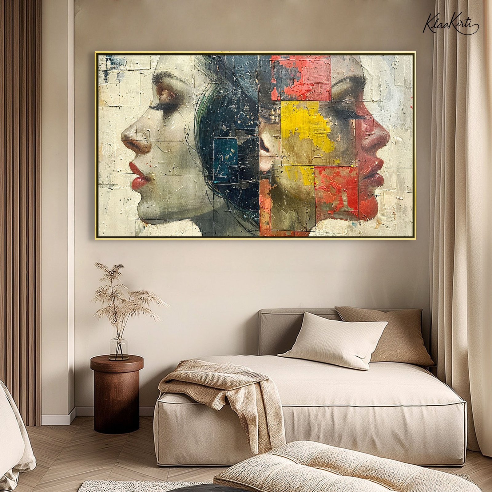 01 Pale Peony Whisper Canvas Wall Art - Image 1