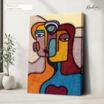 Cubist Gaze Canvas Wall Art - Image 4