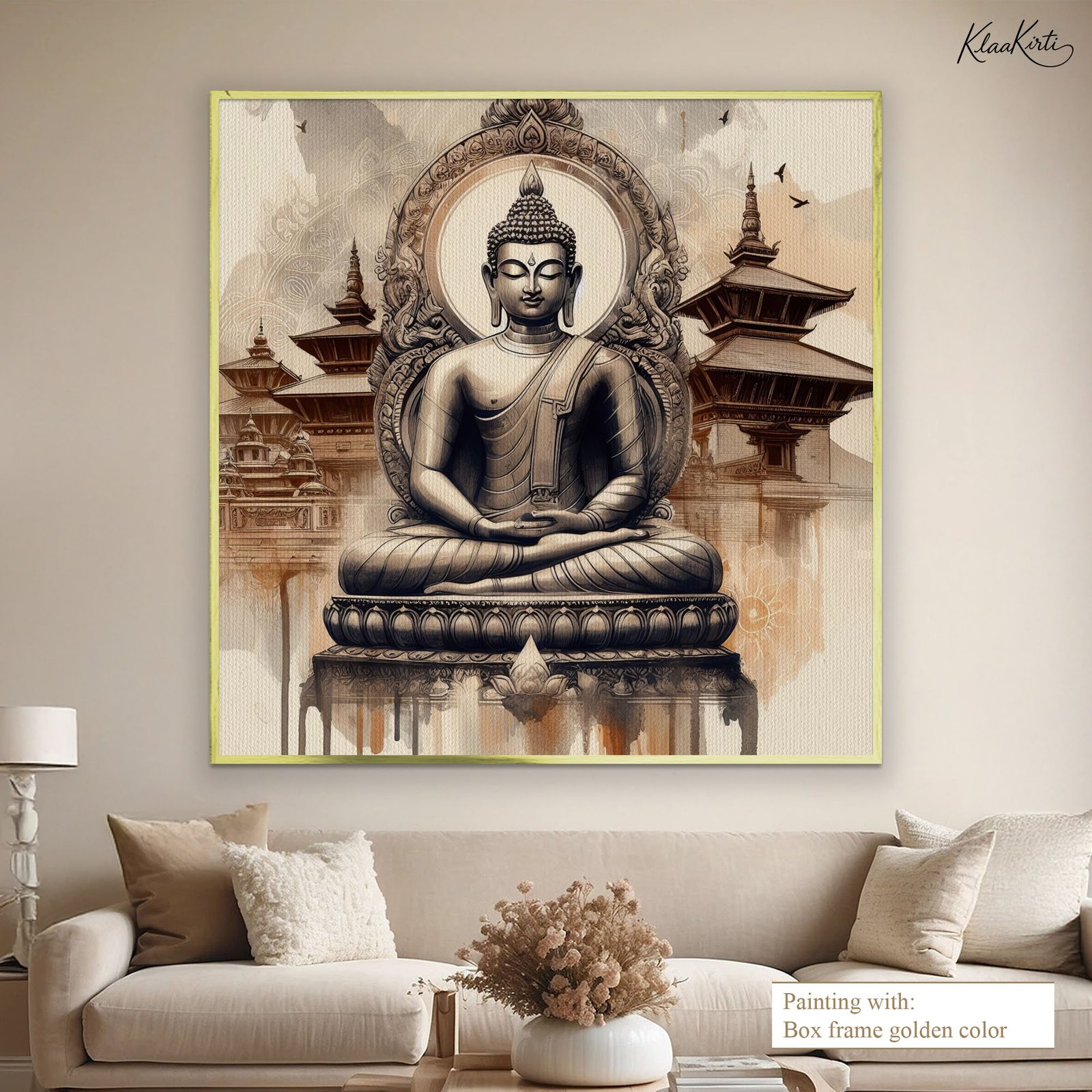 05 Pagoda Peace Canvas Wall art - Image 1