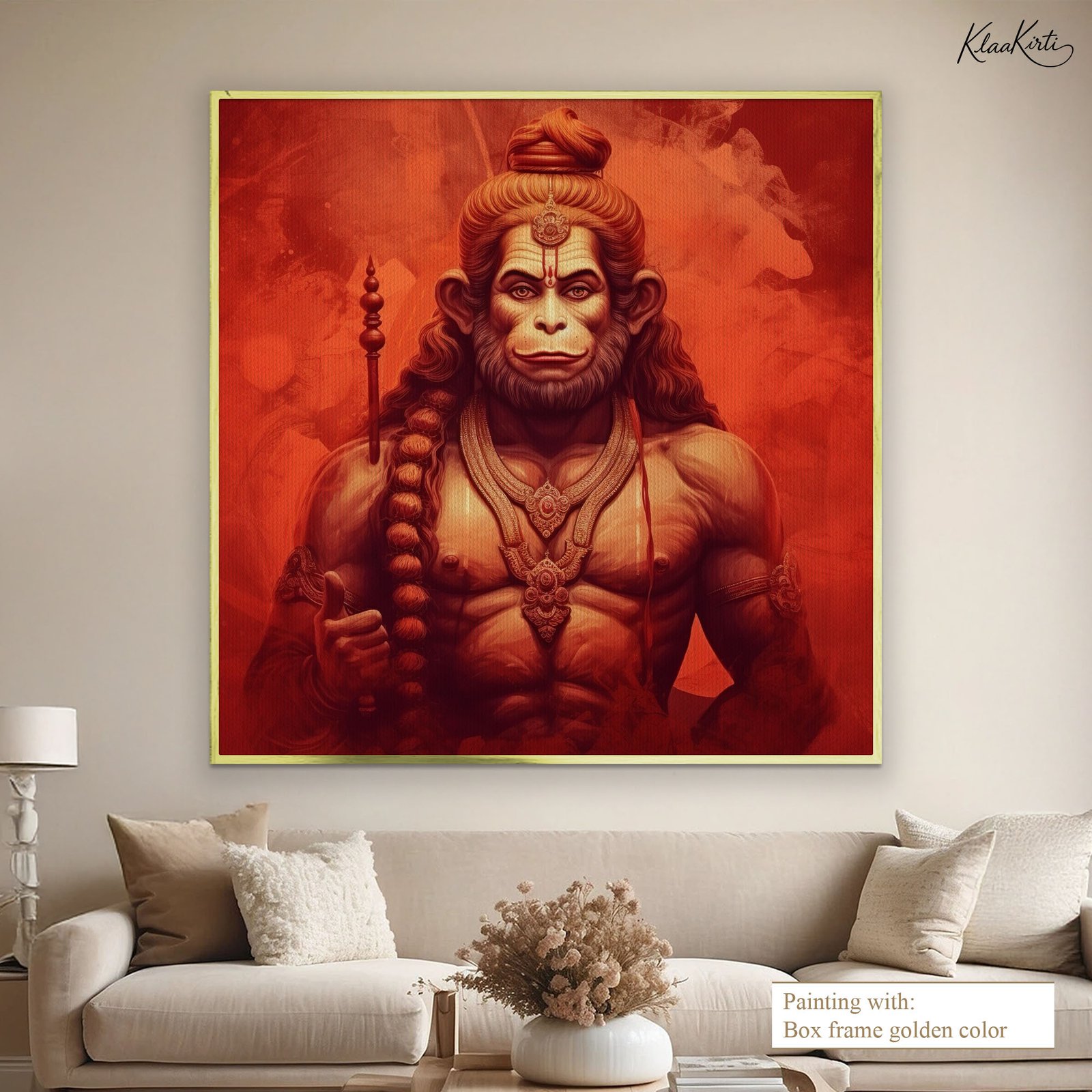 05 Scarlet Bajrangbali Canvas Wall art - Image 1