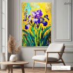 Electric Iris Canvas Wall Art - Image 5