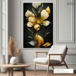 Gilded Bloom Canvas Wall Art - Image 6