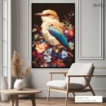 Sapphire Bloom Canvas art - Image 7