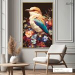 Sapphire Bloom Canvas art - Image 8