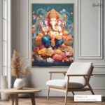 Ganesha's Coronation Canvas Art - Image 8