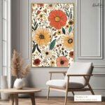 Boho Bloom Canvas Wall Art - Image 8