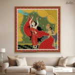 Pattachitra Draupadi Vastraharan Canvas Wall art - Image 7