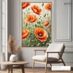 Summer Poppies Canvas Wall Art - Image 9