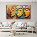 Turquoise Angle Canvas Wall Art - Image 7