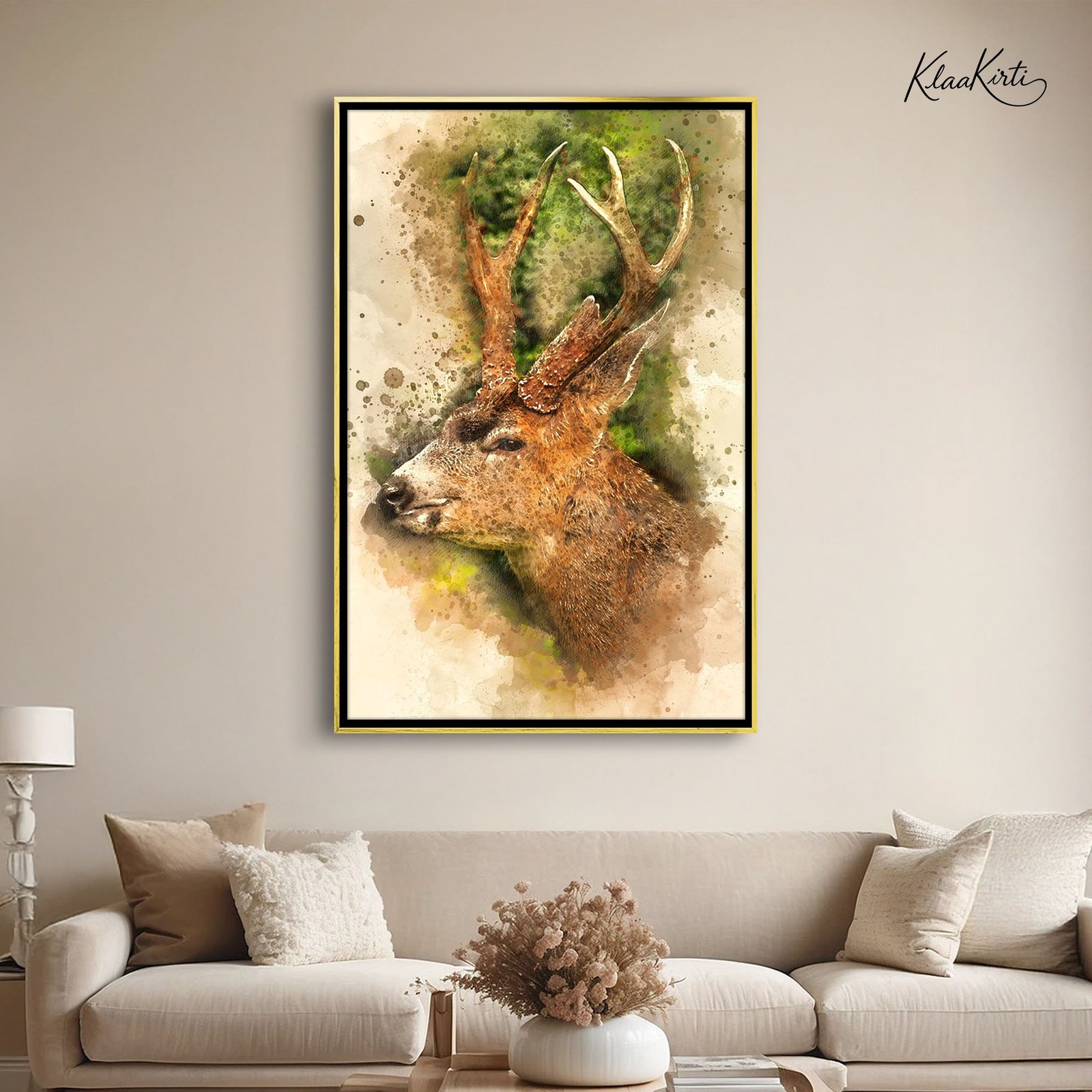 1 Nature's Majesty deer canvas Art - Image 1