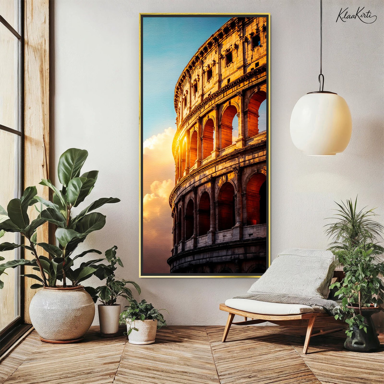 1 Roman Colosseum Sunset Canvas art - Image 1
