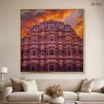 Mahal Sunset Drama Canvas Wall art