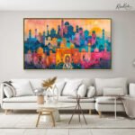 Citadel Sunset Jewel Canvas art
