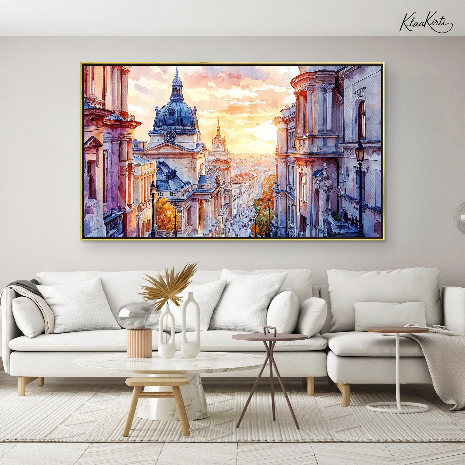 1 Budapest Golden Sunset Canvas art - Image 1