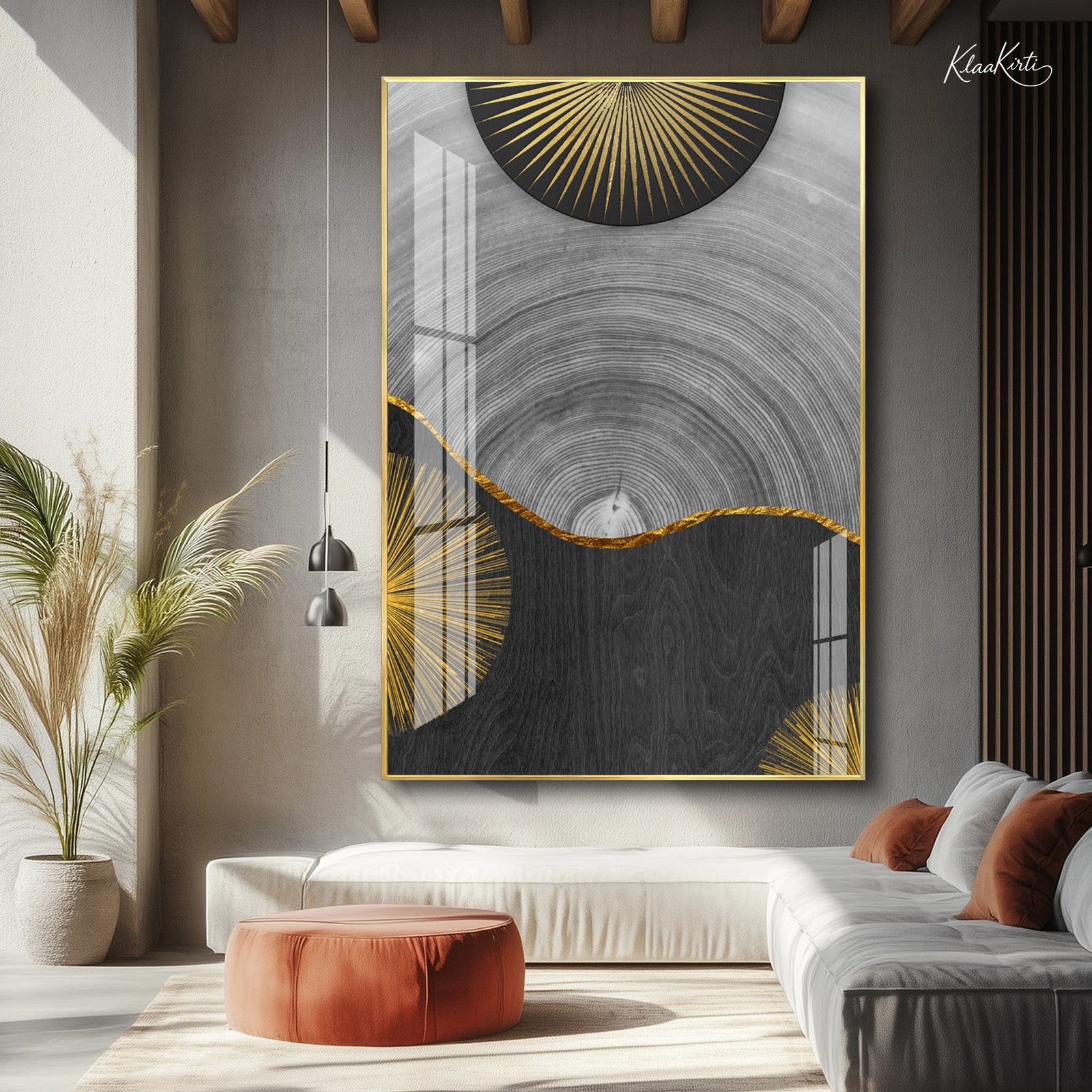 1 Aurelian Rings Acrylic Wall Art - Image 1