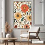 Boho Bloom Canvas Wall Art - Image 10