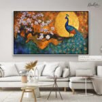Moonlit Peacock Canvas art - Image 10