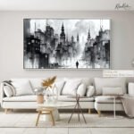 Solitary Urban Fog Canvas art - Image 10