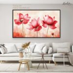 Trio Lotus Canvas Wall Art - Image 11