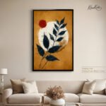 Sunset Leaf Glow Canvas art - Image 11