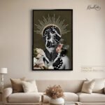 Floral Monarch Abstract canvas art - Image 11