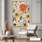 Boho Bloom Canvas Wall Art - Image 12
