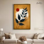 Sunset Leaf Glow Canvas art - Image 12