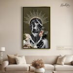Floral Monarch Abstract canvas art - Image 12