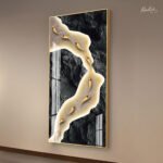 River of Gold Acrylic Wall Art - Image 2