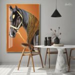Golden Mane Acrylic Wall Art - Image 3