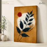 Sunset Leaf Glow Canvas art - Image 4