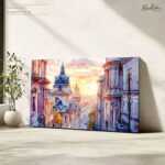 Budapest Golden Sunset Canvas art - Image 4