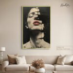 Dark Flame Elegance canvas Art - Image 5