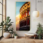 Roman Colosseum Sunset Canvas art - Image 5
