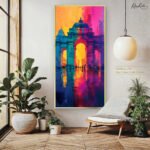 Neon City Arch Canvas art - Image 5