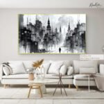 Solitary Urban Fog Canvas art - Image 5