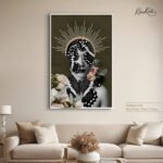 Floral Monarch Abstract canvas art - Image 6