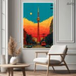 Sunset over Toronto Canvas wall Art - Image 7