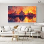 Taj Fiery Dusk Canvas art - Image 6