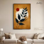 Sunset Leaf Glow Canvas art - Image 7