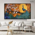 Moonlit Peacock Canvas art - Image 7