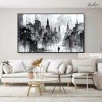 Solitary Urban Fog Canvas art - Image 7