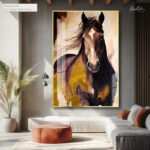 Gilded Gallop Acrylic Wall Art - Image 7