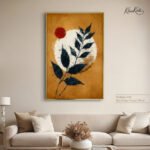 Sunset Leaf Glow Canvas art - Image 8